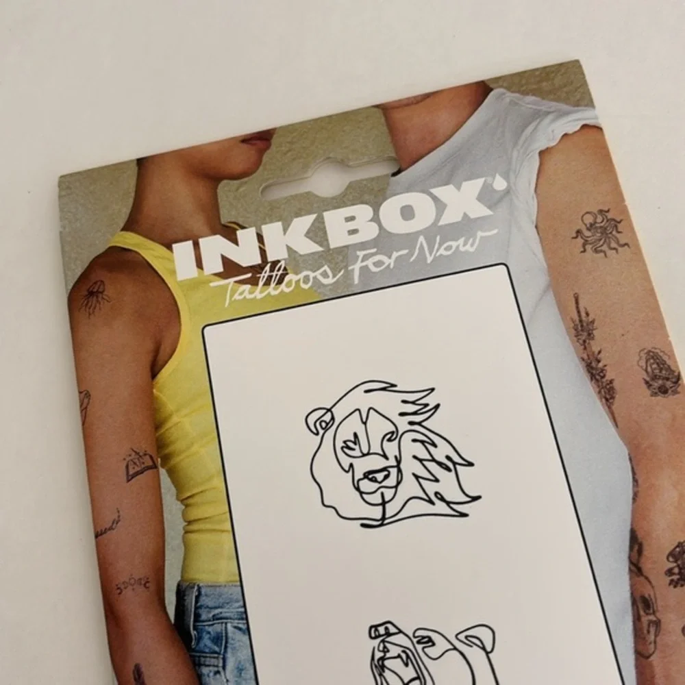 Inkbox‎ Temporary Tattoos - Lion and Bear Designs 1-2 Weeks Halloween